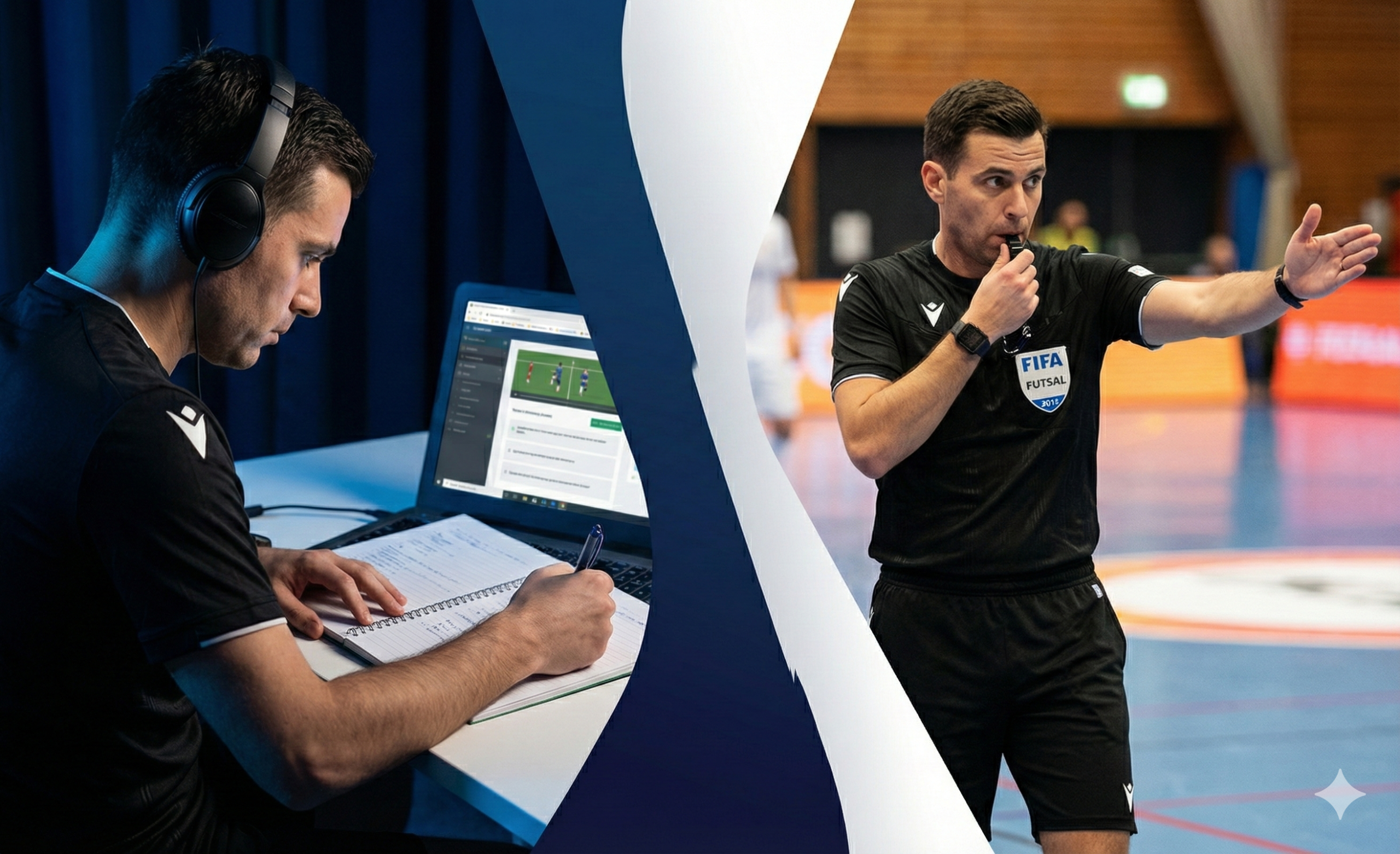 Composición dividida estudio/cancha