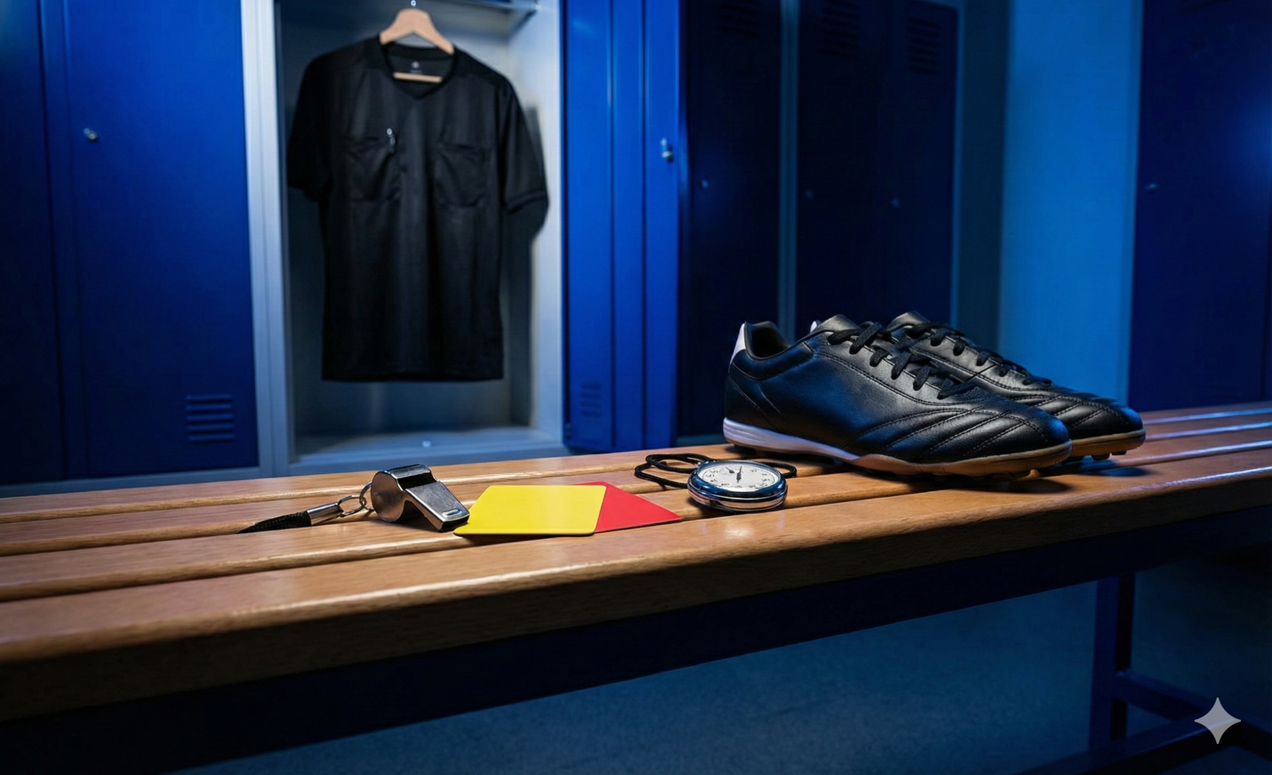 Vestuario de futsal antes del partido